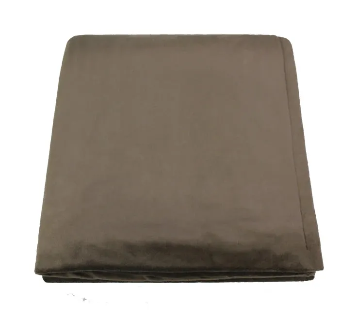 Graham Howard© "Angry Bear" Embroidered Alpaca Throw - Taupe/Vanilla